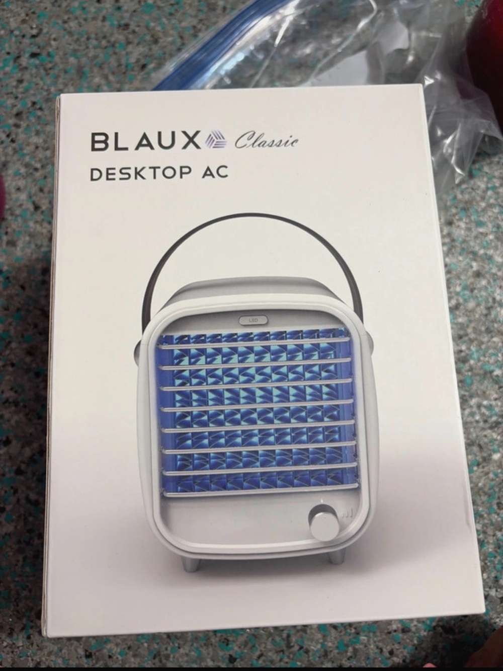 Classic White and Purple Blaux Classic Desktop AC Box